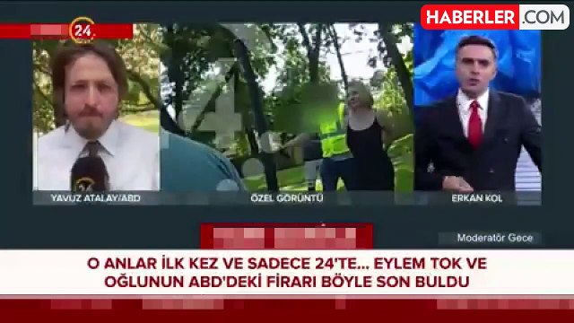 Eylem Tok ve oğlunun ABD'de yakalanma anı görüntüleri ortaya çıktı