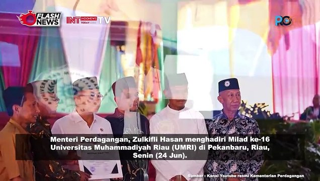 Mendagri Zulkifli Hasan Hadiri Milad Ke-16 Universitas Muhammadiyah Riau