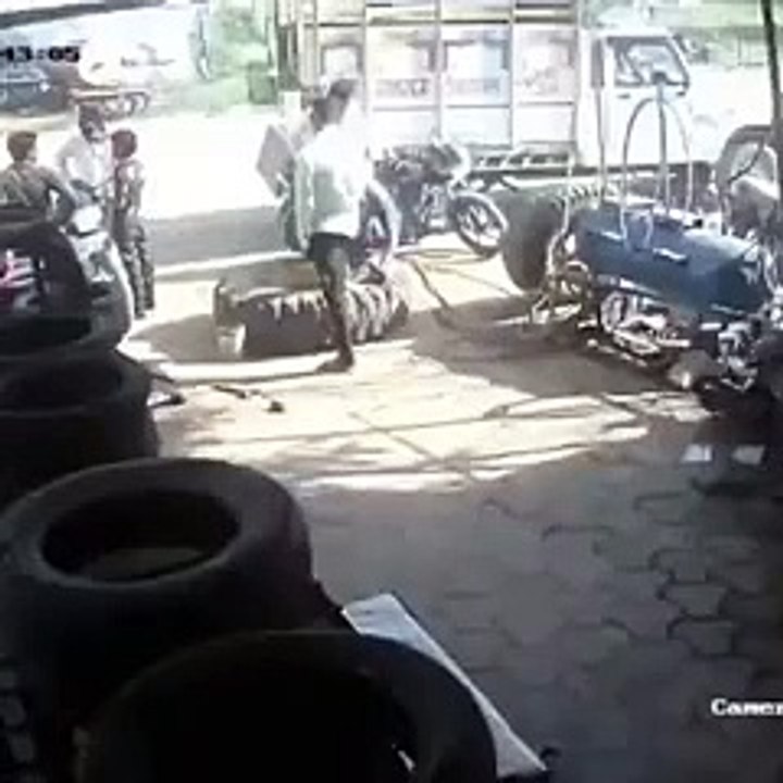 Fun with tyre.