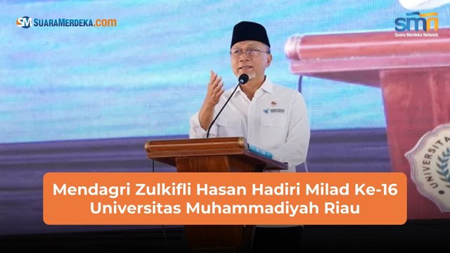 Mendagri Zulkifli Hasan Hadiri Milad Ke-16 Universitas Muhammadiyah Riau