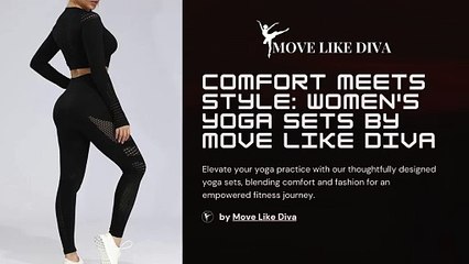 Comfort Meets Style Women's Yoga Sets by Move Like Diva