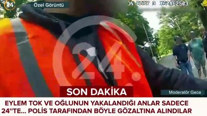 Eylem Tok ve oğlunun ABD'de gözaltına alındığı anlar ortaya çıktı