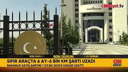 Araç satışında 6 ay-6 bin kilometre ve ilan kısıtlaması uygulaması uzatıldı