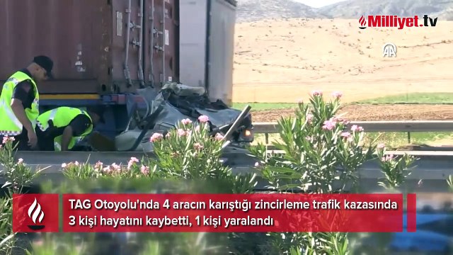 TAG Otoyolu'nda zincirleme kaza