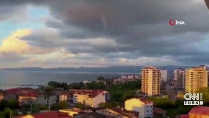 Ordu'da dev hortum böyle görüntülendi