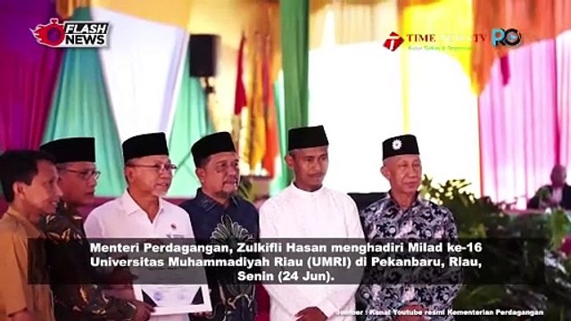 Mendag Menghadiri Milad ke-16 Universitas Muhammadiyah Riau (UMRI) di Pekanbaru