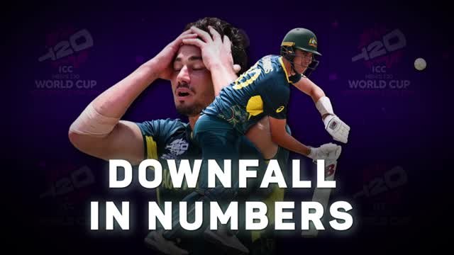 Australia's T20 World Cup downfall in numbers