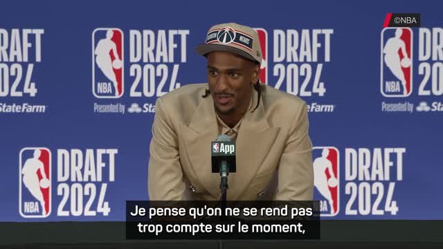 Wizards - Sarr, choix numéro 2 de la draft : Tout s'est passé très vite