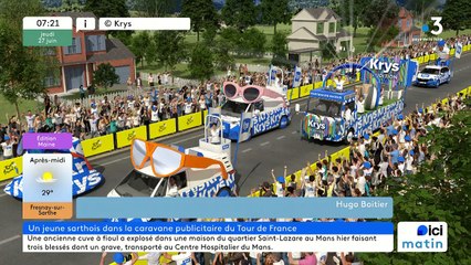 Un Sarthois dans la caravane du Tour de France