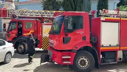 Elazığ’da binanın havalandırma boşluğunda yangın