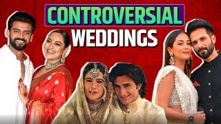 Most Controversial Weddings Of Bollywood Sonakshi-Zaheer, Saif-Amrita, Aditya-Rani and More