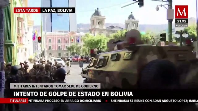 Bolivia en tensión: Militares irrumpen en el Palacio Quemado en La Paz