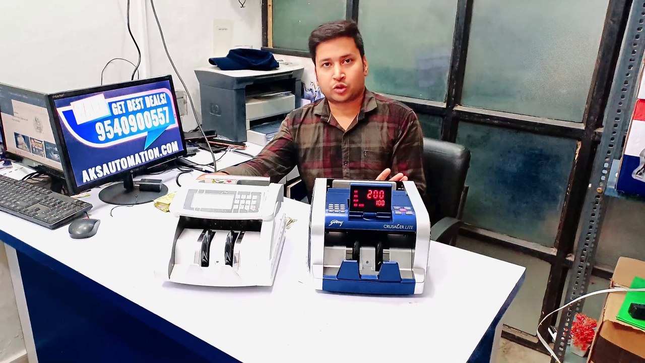 Comparison B/W Godrej Crusader Lite VS Godrej Count Matic Note Counting Machine with Fake Note Detection
