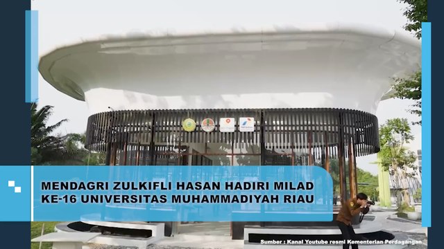 Zulkifli Hasan Hadiri Milad Ke 16 Universitas Muhammadiyah Riau