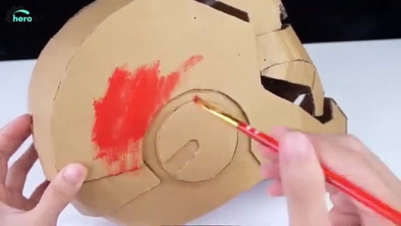 How To Make Iron Man Helmet from Cardboard