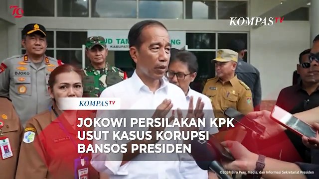 Jokowi Buka Suara soal KPK Usut Korupsi Bansos Presiden