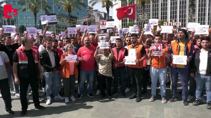 İzmir'de moto kuryelerden 'Yaşamak istiyoruz' eylemi