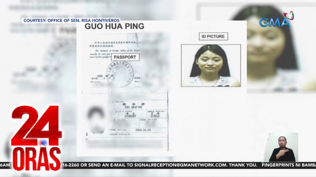 Fingerprints nina Mayor Alice Guo at Chinese na si Guo Hua Ping, nag-match, ayon sa NBI | 24 Oras