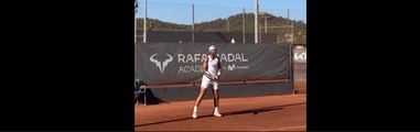 Tennis - JO - Paris 2024 - Rafael Nadal monte en puissance à la Rafa Nadal Academy, à un mois des JO 2024,