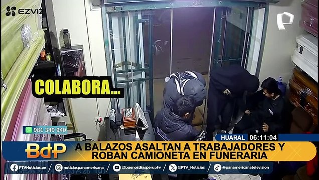 Ladrones roban funeraria y se llevan la furgoneta del negocio en Huaral