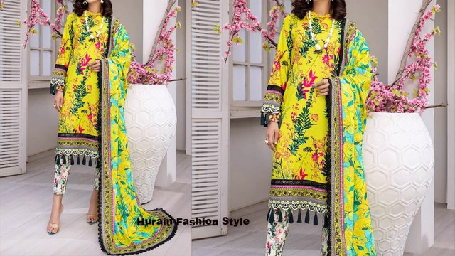 Top 40 Three Piece Printed Lawn Dress Designs |Lawn Dress Stitching Ideas For Summer
