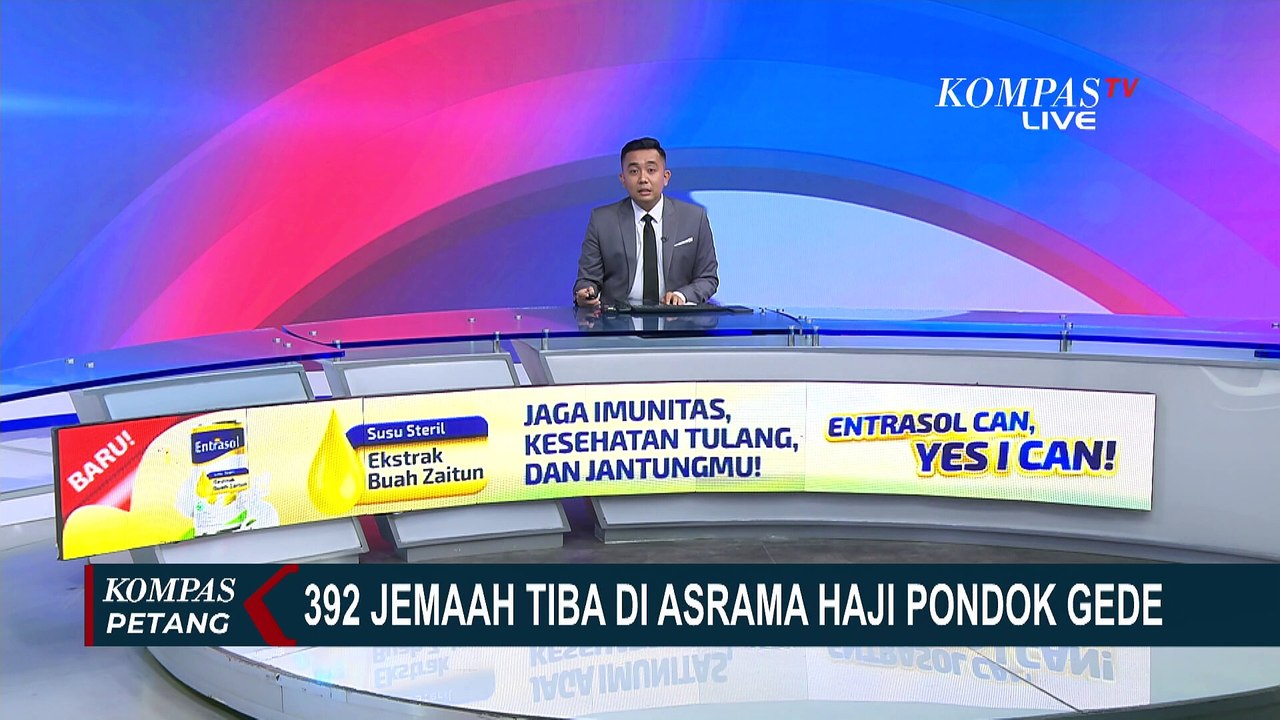 392 Haji Kloter 11 Asal Jakarta Utara Tiba di Asrama Pondok Gede