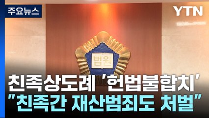 "가족 간 횡령·사기도 처벌 가능"...친족상도례 '위헌' / YTN