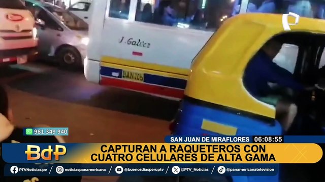 ¡Se dedicaban al robo de celulares de alta gama!: Grupo Terna capturó a banda de raqueteros en SJM