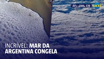 Mar em região da Argentina congela devido ao frio extremo