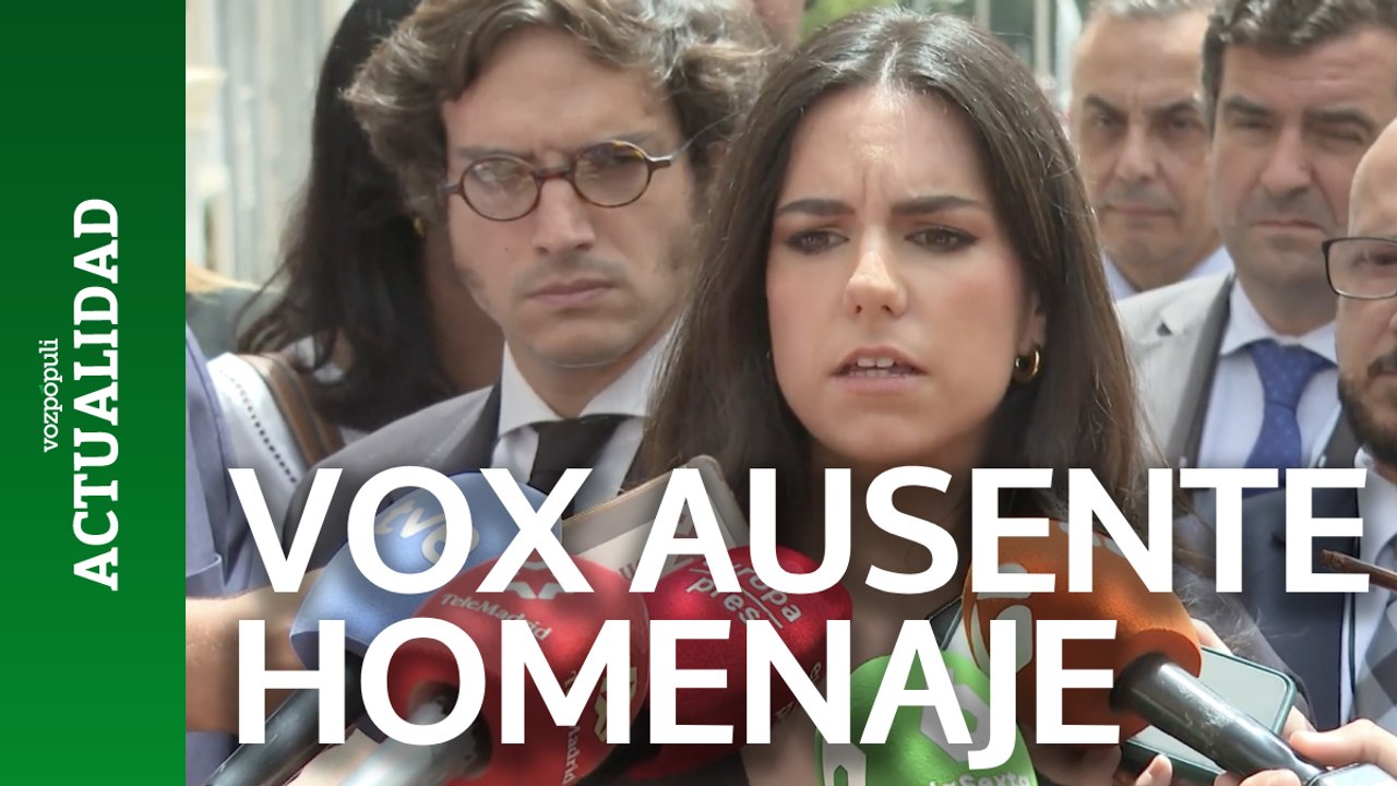 Vox explica por qué no fue al homenaje a las víctimas del terrorismo