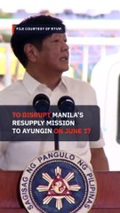 Marcos on Ayungin incident: Deliberate action by China, but not armed attack