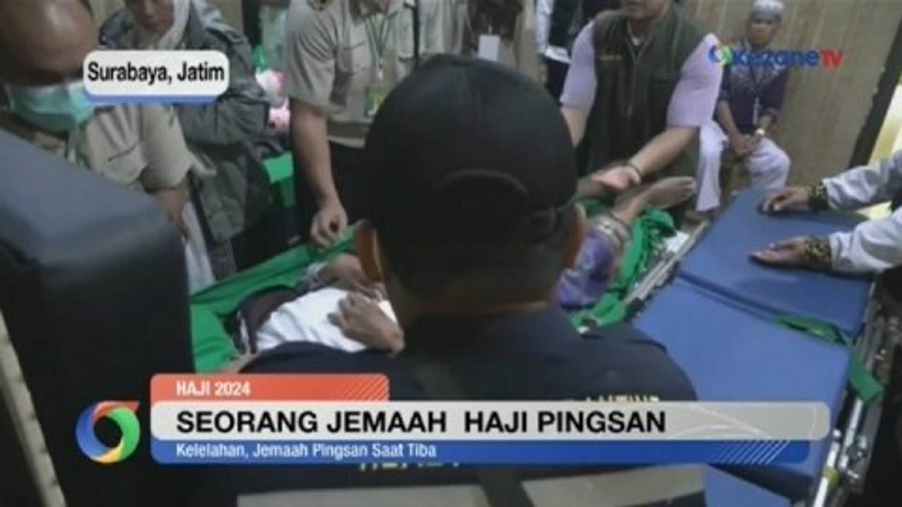 Kelelahan, Jemaah Haji Pingsan saat Tiba di Asrama Haji Sukolilo Surabaya