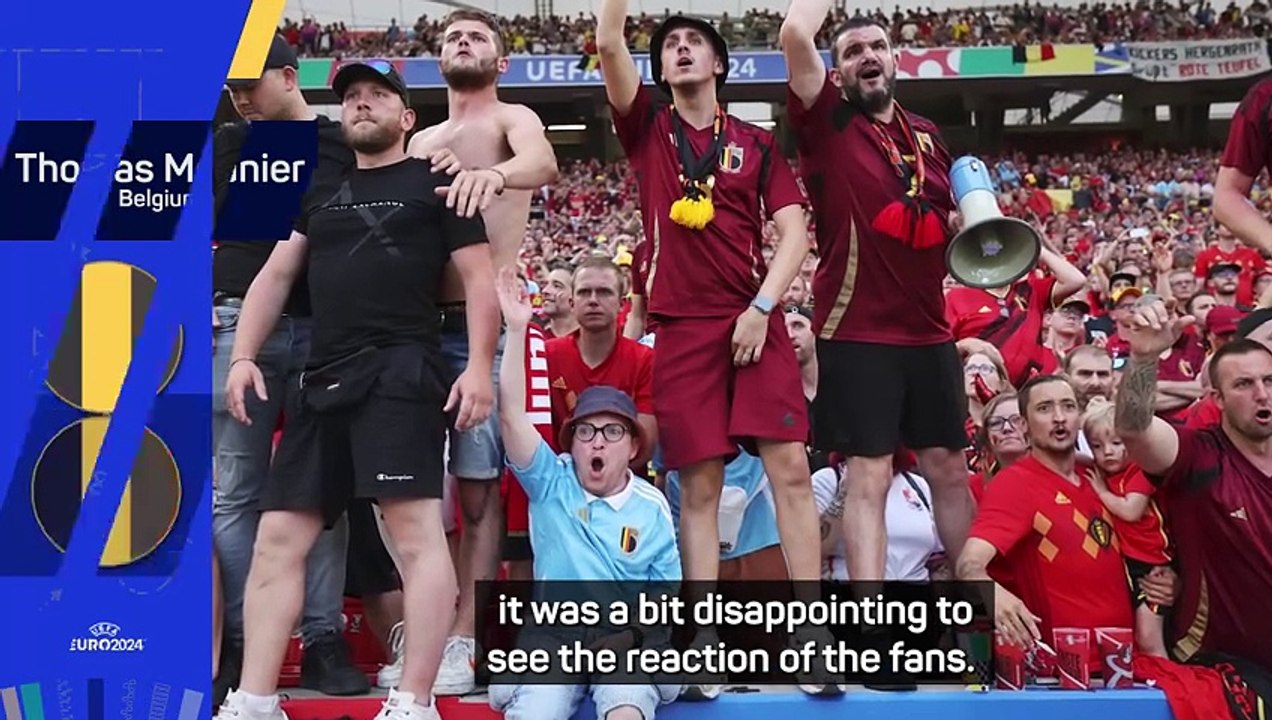 Belgium did not deserve boos from fans - Meunier