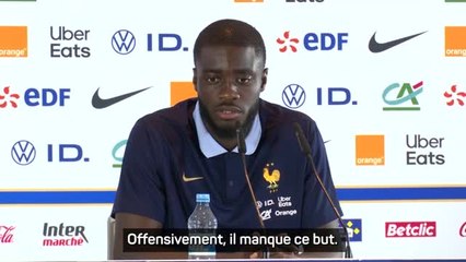 Bleus - Upamecano sur les difficultés offensives : "Je ne suis pas inquiet"