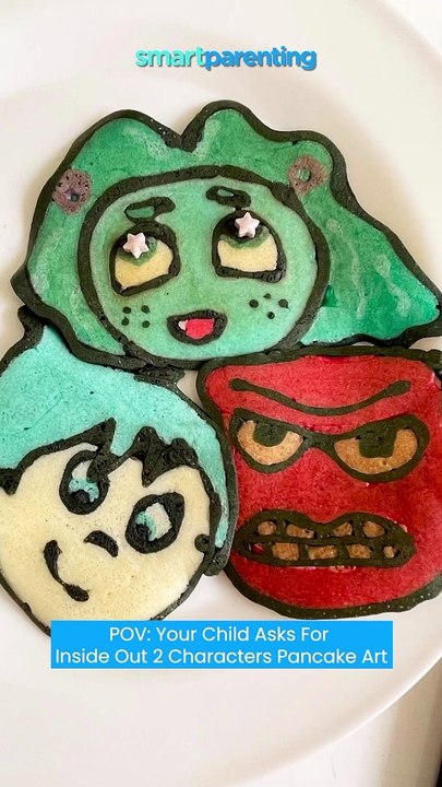 Inside Out 2 Characters Pancake Art Tutorials