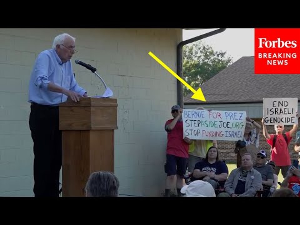 Anti-Israel Bernie Sanders Supporters In WI Rai...