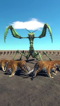 Dungeons Tigers vs Mantis Super Fighting Game Must watch