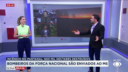 Força Nacional envia bombeiros ao MS para combater queimadas no Pantanal