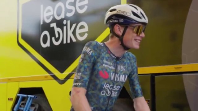 Cycling - Tour de France 2024 - Jonas Vingegaard, Wout Van Aert and all Visma's riders in Florence... Last training