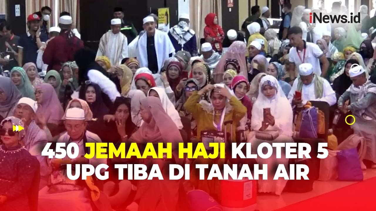 Tangis Haru Warnai Kepulangan Jamaah Haji Asal Kabupaten Gowa