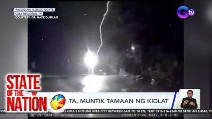 Motorista, muntik tamaan ng kidlat | SONA