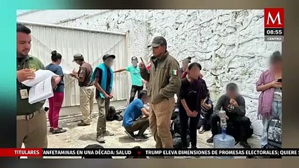 INM asegura un vehículo con 67 migrantes en Veracruz