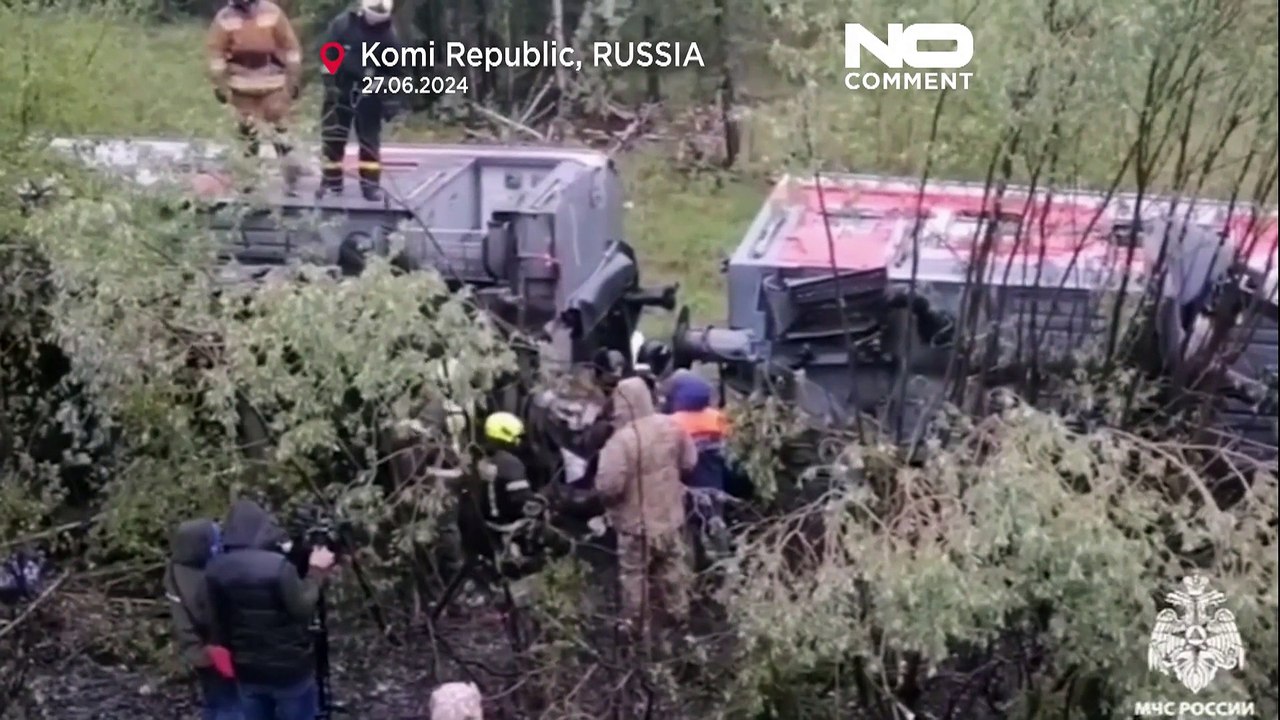 No Comment : un déraillement de train en Russie fait au moins 3 morts
