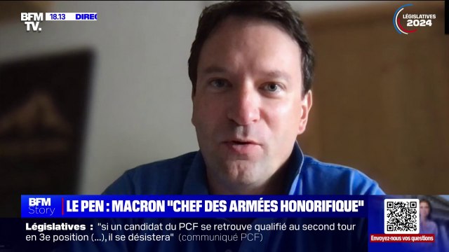 Les compétences dans ce domaine sont conjointes, partagées , détaille Jean-Philippe Derosier, constitutionnaliste, à propos du rôle du chef des armées