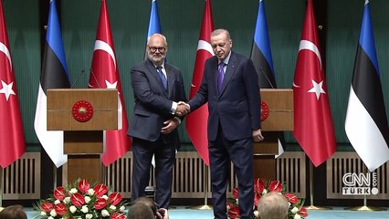 Download Video: Estonya Cumhurbaşkanı Ankara'da: Cumhurbaşkanı Erdoğan ve Karis'ten ortak basın toplantısı