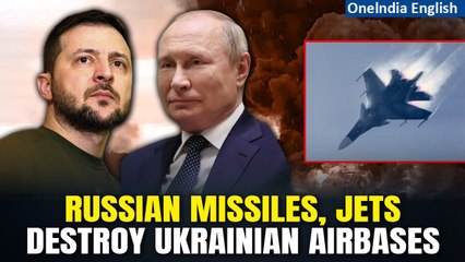 Descargar video: Russian Forces Bombard Ukrainian Airbases Set to House Western Fighter Jets With Missiles, UAVs