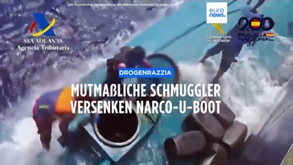 Drogenrazzia in Spanien: Mutmaßliche Schmuggler versenken Narco-U-Boot