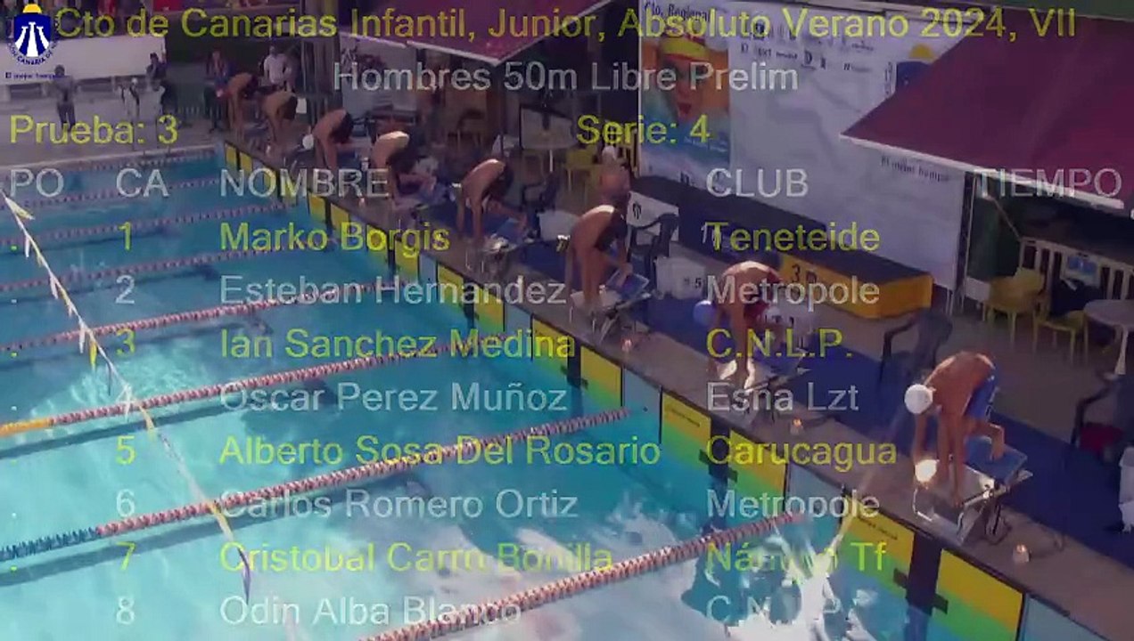 1ª JORNADA REGIONAL INFANTIL, JUNIOR & ABSOLUTO DE VERANO DE NATACIÓN 2024(FINALES)