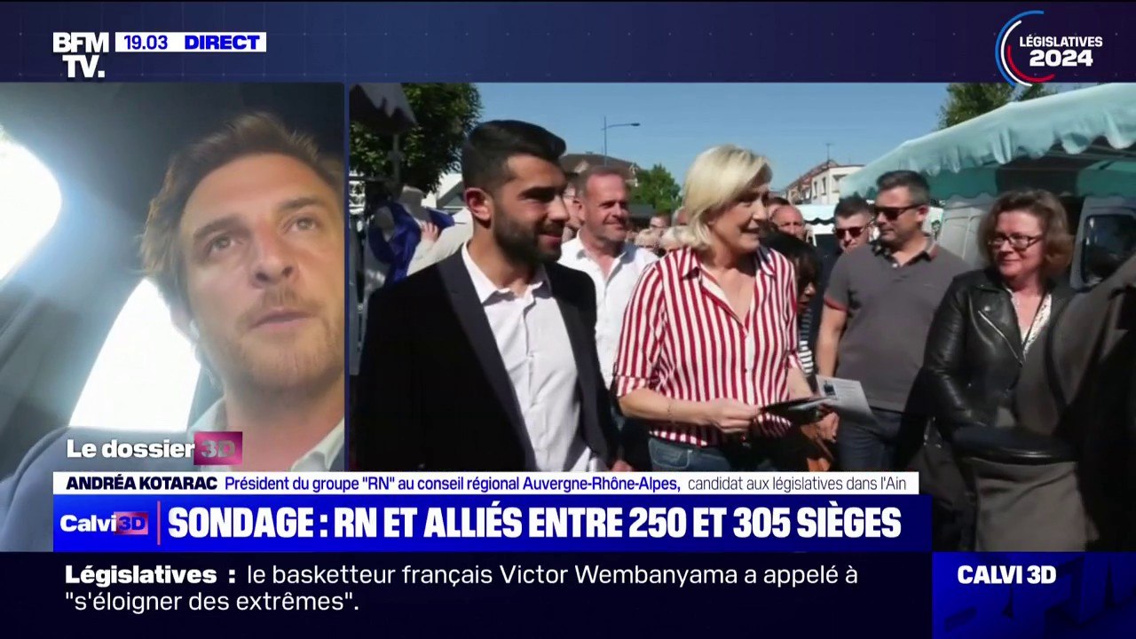 Andréa Kotarac (RN): "Derrière Jordan Bardella, on aura un gouvernement d'union nationale qui va changer la vie des Français au quotidien"