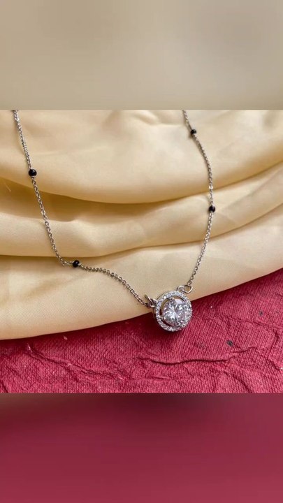 silver mangalsutra design #